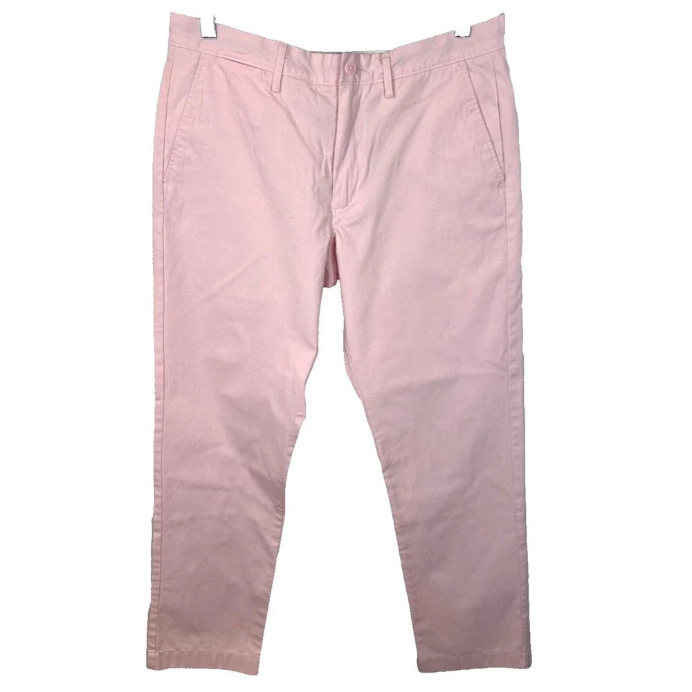 J.Crew The Sutton Summerweight Chino Pants Pink Mens 31x30 (Measures 32x30)